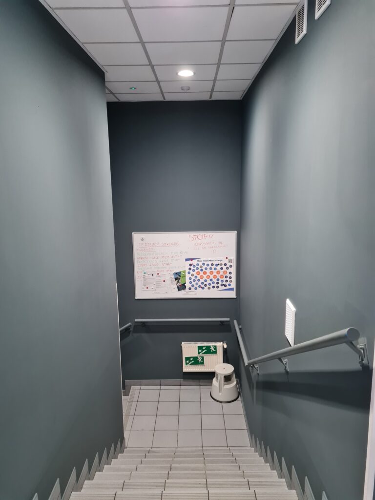 Malowanie sali sprzedaży Decathlon - usługi remontowo budowlane na terenie całej Polski PaketPro